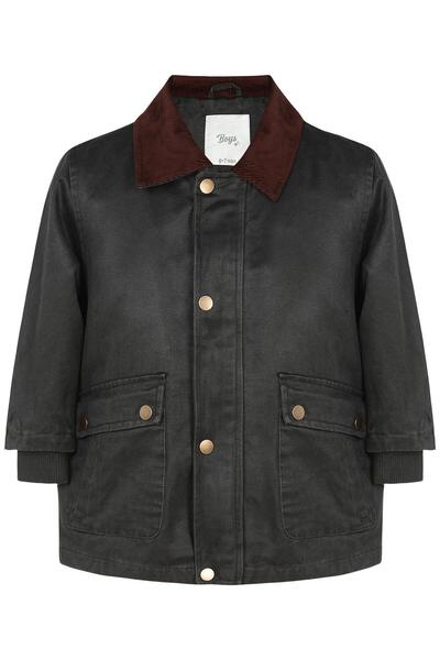 Civil Boys Shirt Collar 10-13 Years Old Coat - Khaki 10-11 Years Old