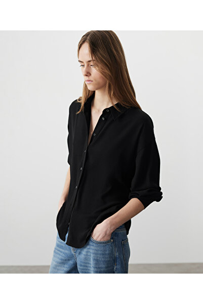 MISS IPEKYOL Düşük omuz basic gömlek