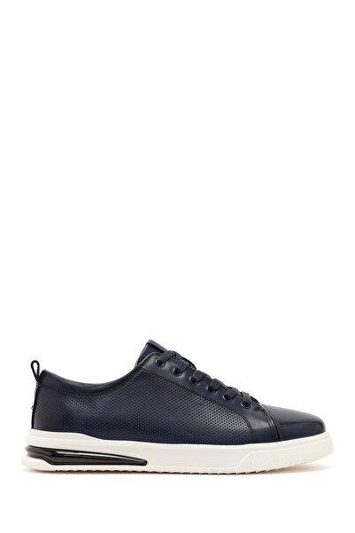 Derimod Men's Navy Blue Lace-Up Leather Sneaker 26Sfd692518