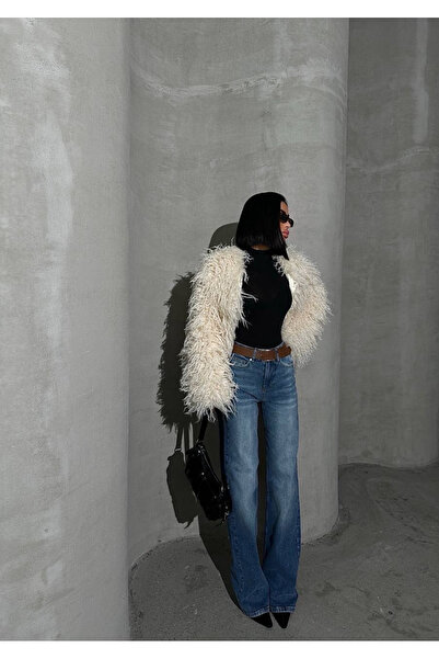 HerTon Ψηλόμεσο τζιν παντελόνι με φαρδιά μπατζάκια – 98% βαμβάκι ελαστάν, φαρ...