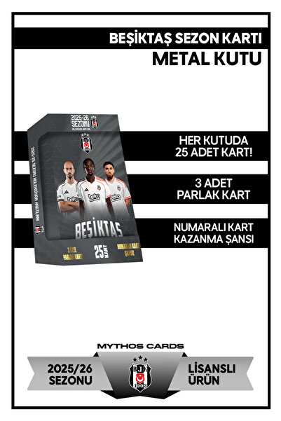 Beşiktaş 2025-26 SEZON KARTLARI - METAL KUTU