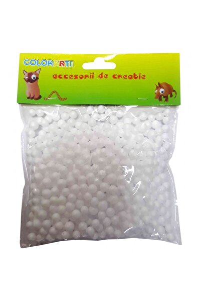 Colorarte Accesorii creatie - polistiren - bile, alb, 0.5cm, Colorarte, 23166