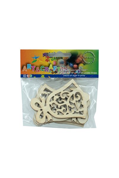 Colorarte Accesorii creatie - lemn decupat - clopotel cu fundita, set 6 buc, ...