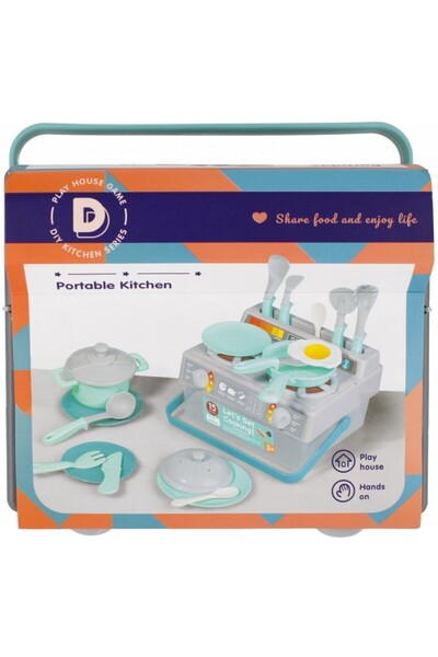 Mega Creative Kitchen set portable 18 pieces included, MegaCreative 498769, 3...