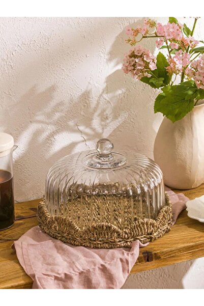 LC Waikiki Colorless Decorative Wicker Base Presentation Stand 26 cm (S6)