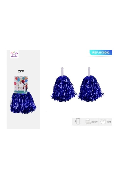 MC Micostore PartyGo Pom Poms, blue, HC0002, set of 2