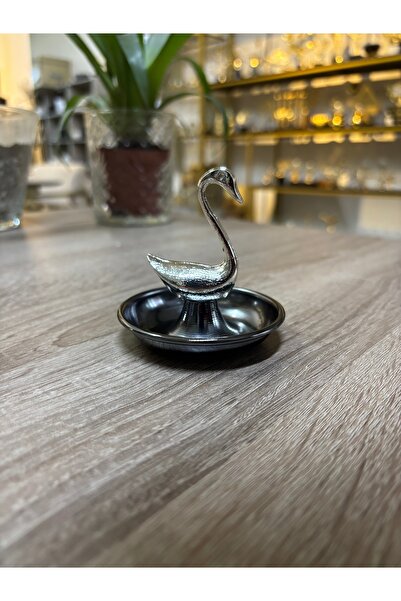 Mercan Tasarım Atölyesi GÜMÜŞ KUĞULU HAVUZLU LOKUMLUK-YÜZÜKLÜK