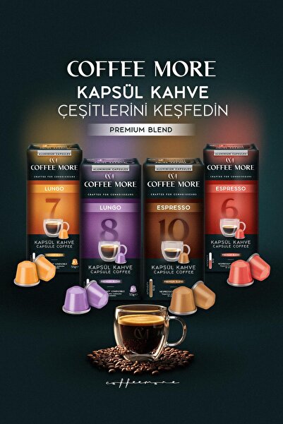 C.M Coffee More Kapsül Tanışma Paketi 40'lı ( Nespresso Uyumlu Alüminyum Kapsül Kahve )