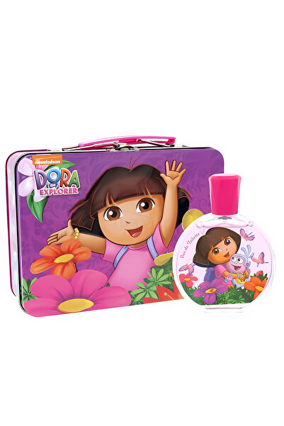 DORA علبة ديزني دورا المعدنية سعة 100 مل+عطر الاطفال