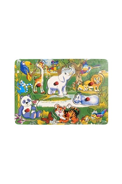 Colorarte Εκπαιδευτικό ξύλινο παζλ Μάθετε για τα άγρια ζώα, 6 τεμάχια, 3+ ετώ...