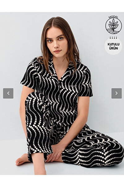 Pierre Cardin Γυναικεία, Μοντάλ, (με δώρο κάλτσες), Πιτζάμες πουκάμισο