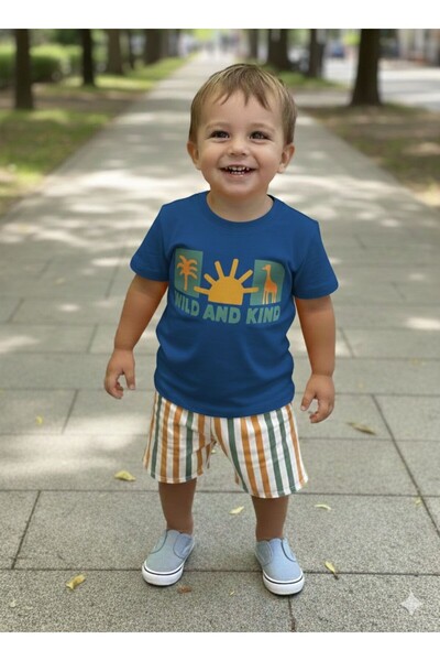 ciklet kids Комплект от къси панталони и топ за момче