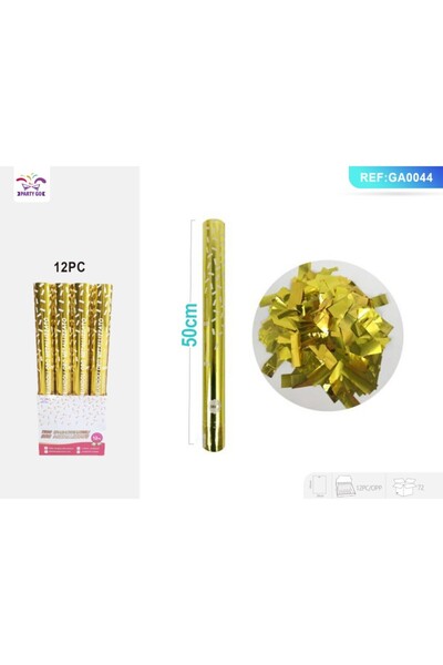 MC Micostore Tun confetti partygo, 50cm, gold, ga0044