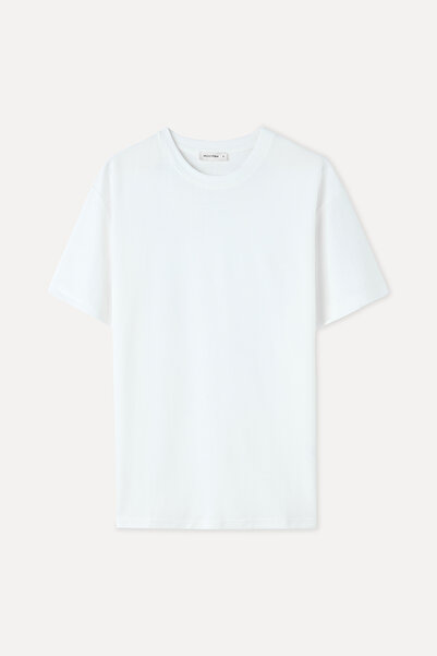 Mudo تي شيرت فضفاض مناسب برقبة دائرية