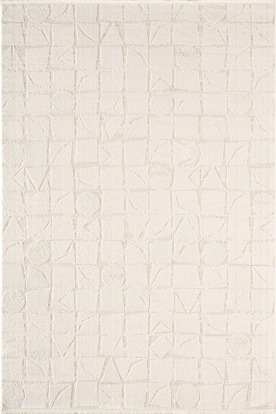 Karmen Halı İdol IO005W Krem Bej Halı Klasik Desen Akrilik Yumuşak Dokulu Pam...