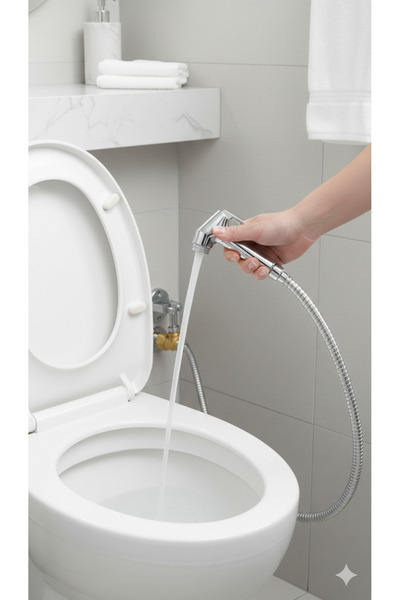 Primeaks Taharatmatik Set – Plastik Shattaf (Shutuf) Klozet Temizleme Seti