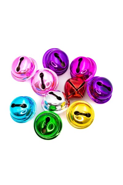 Colorarte Accesorii creatie - clopotei plastic, diverse culori, 15mm, set 10 ...