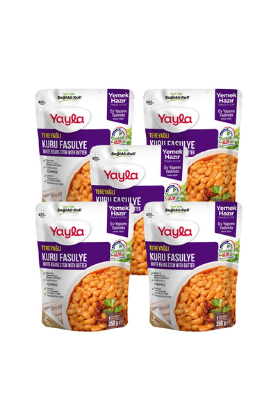 Yayla Yemek Hazır Tereyağlı Kuru Fasulye 250 gr x5