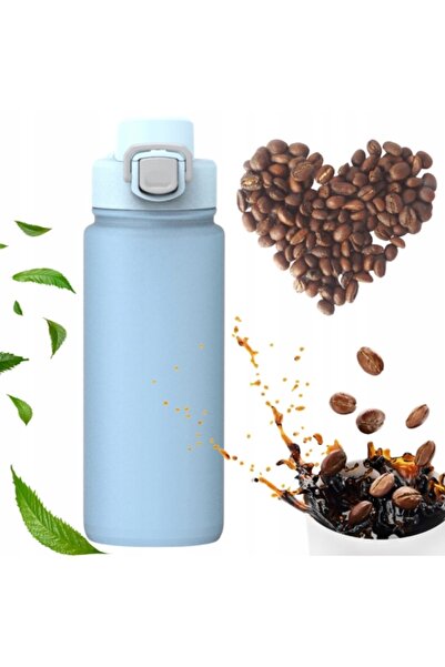 Kamille Thermal Mug 600 ml, Leakproof, with Lock and Drinking Spout, Blue