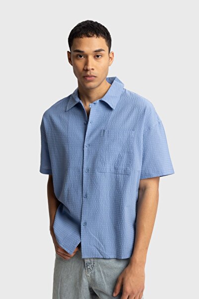 Hiccup GIESTO Short-Sleeved textured shirt