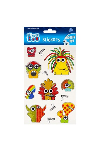 Craft with Fun Αυτοκόλλητα - μικρά τέρατα, σετ 13 τεμαχίων, Sticker Boo, 493717