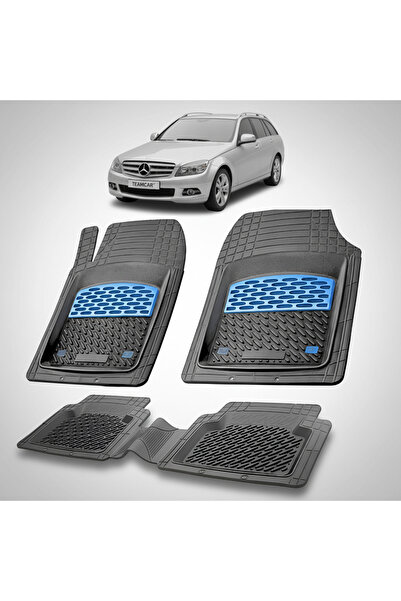 TEAMCAR Mercedes-Benz C-Class S204 2007-2011 Floor Mats | Blue