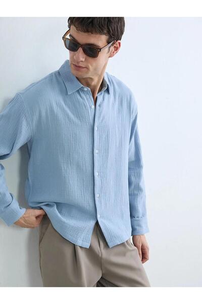 LC Waikiki Regular Fit Muslin Men's Shirt (S6)