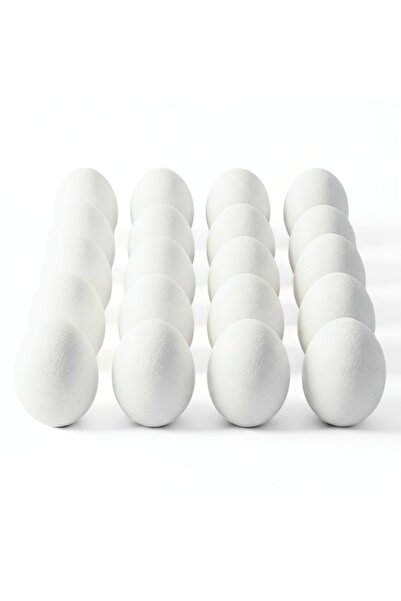 Colorarte Δημιουργικά αξεσουάρ - πολυστυρένιο - μικρό αυγό, λευκό, 3cm, σετ 2...
