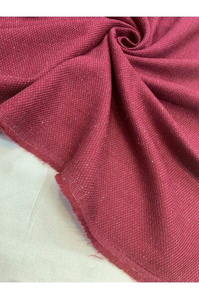 Yiğit Kumaş Bordo Pamuklu Kışlık Elbiselik Kumaş