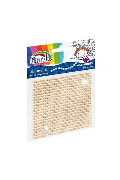 Fiorello Accesorii creatie - diamante plastic, galben, 2mm, autoadezive, blis...