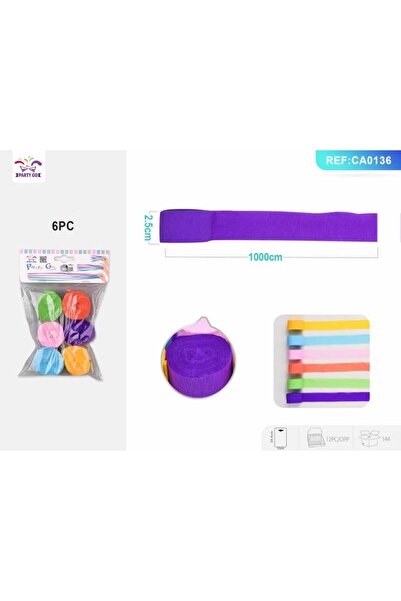 MC Micostore Partygo crepe paper, 2.5cm x 10m, paper, assorted colors, ca0136...