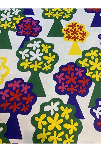 Yiğit Kumaş Țesătură colorată modernă cu model de copac - Material rezistent ...