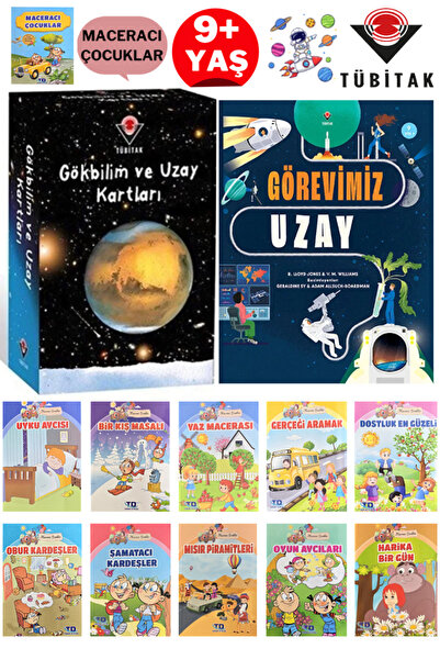 Tübitak Yayınları Gökbilim ve Uzay Kartları+Görevimiz Uzay+Maceracı Çocuklar ...