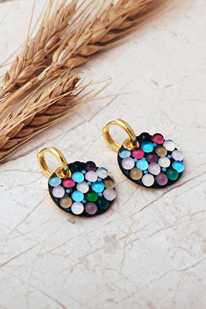 Sümer Telkari 5 Farklı Doğal Taş Seçenekli Altın Yaldızlı 925 Ayar Gümüş Halk...