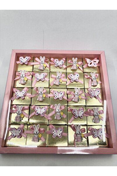 Lavin Çikolata 25 adet Tavşanlı ve kelebekli Sütlü AGRAND PREMİUM CHOCOLATE M...