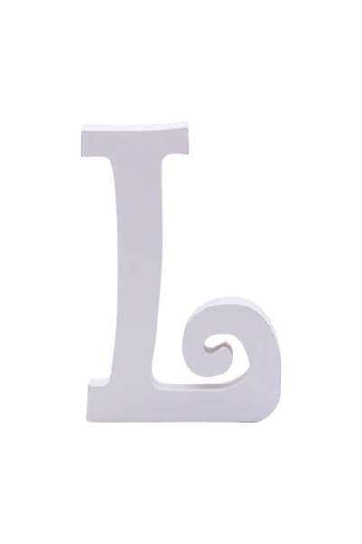 MC Micostore Zebra party decorations letter L, 11cm, wood, self-adhesive, JAB...