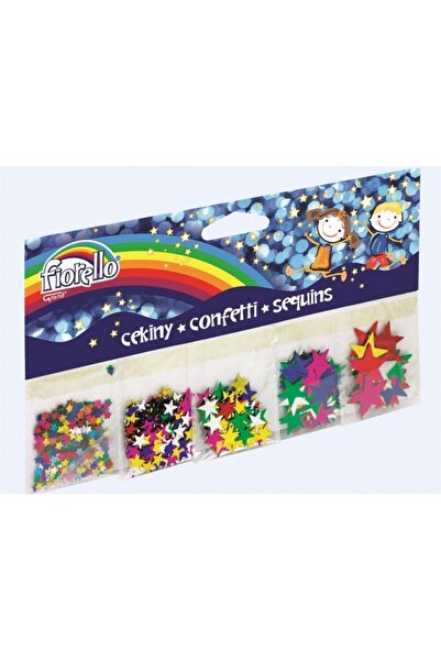 Fiorello Accesorii creatie - confetti, stele, 5 dimensiuni x 2g, 10g, Fiorell...