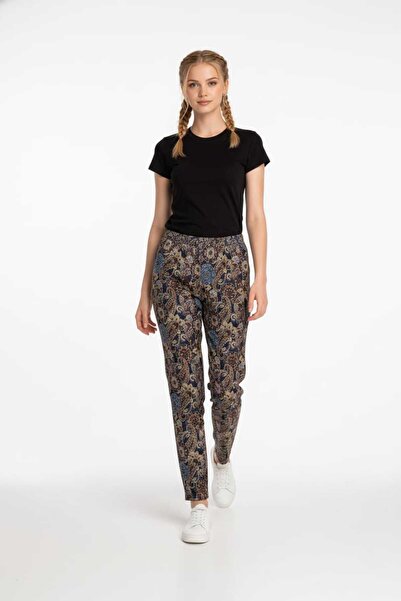 BRANDLAND Women's Wide-Leg Elastic Waist Custom Made Colored Trousers