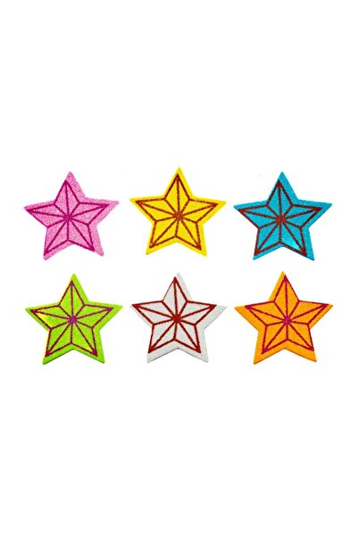 Colorarte Accesorii creatie - Stelute Craciun, sticker gumat cu sclipici, set...