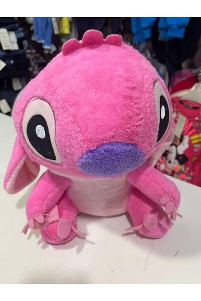 Tasarım Pembe Stich Peluş Oyuncak Orta boy