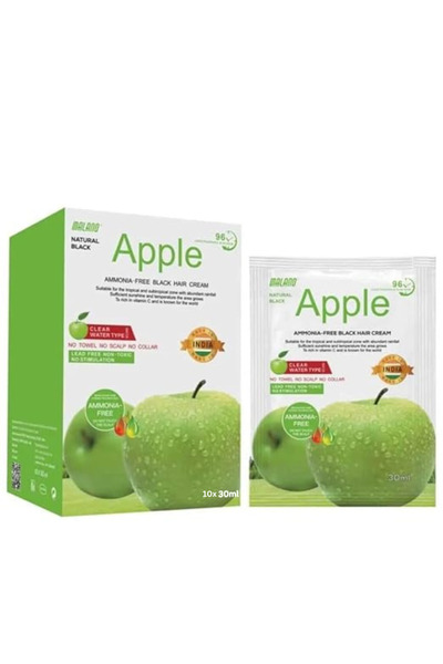 Apple HAIR SHAMPOO BLACK 10x30ml