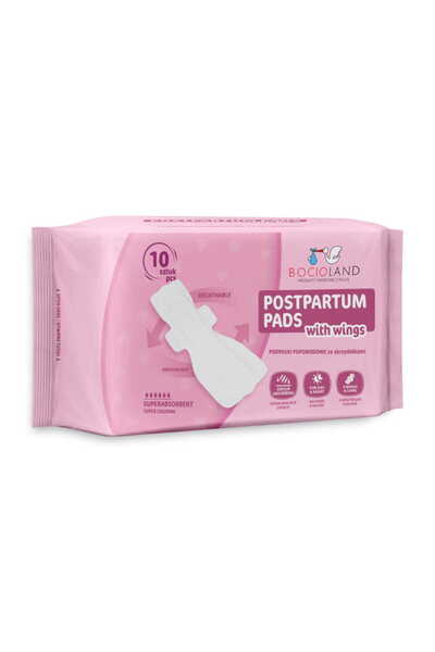 Bocioland Fine postnatal absorbents, Bocioland, 6 layers, pack of 10 pieces, ...