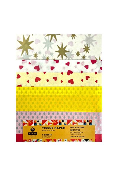 Colorarte Hartie matase B2, 50x70cm, set 5 coli cu diverse motive