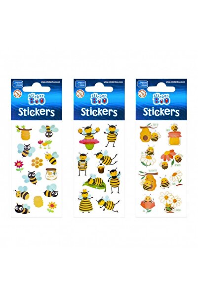 Craft with Fun Abtibilduri - albinute, set 8 buc, Sticker Boo, 483492