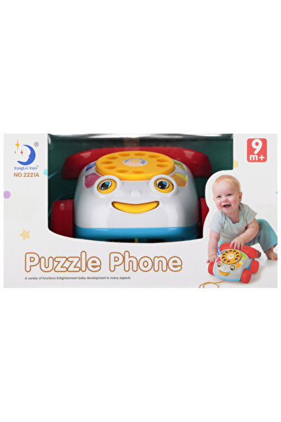 Mega Creative Jucarie telefon puzzle cu sfoara, 8cm, 9+ luni, 545212