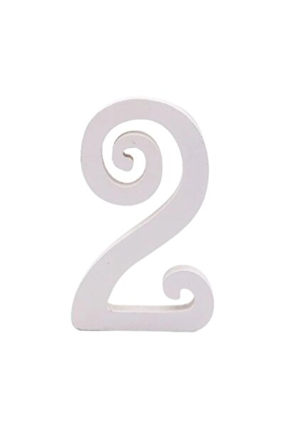 MC Micostore Zebra party decorations number 2, 11cm, wood, self-adhesive, JAB...