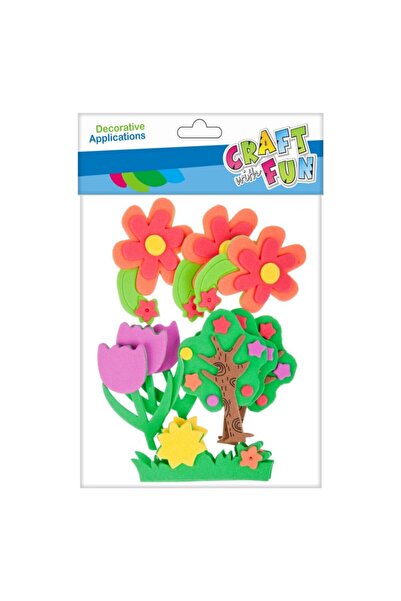 Craft with Fun Forme decorative - hartie gumata autoadeziva - flori, copaci, ...