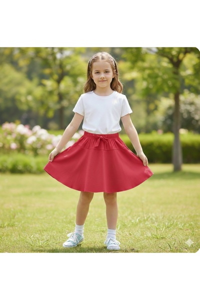 BEGONYA BEBECE KIDS Shorts Skirt Suprem Combed Cotton Skirt Holiday Style