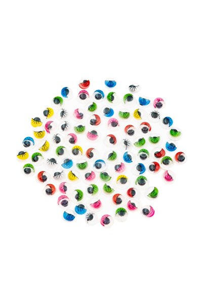 Colorarte Δημιουργικά αξεσουάρ - μικρά πλαστικά βολβοί ματιών με βλεφαρίδες, ...