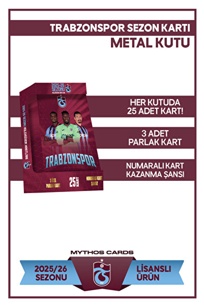 Trabzonspor 2025-26 SEZON KARTLARI - METAL KUTU